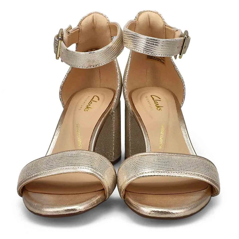 Sandale en cuir  talon haut EZORIA MAE, noir, fem