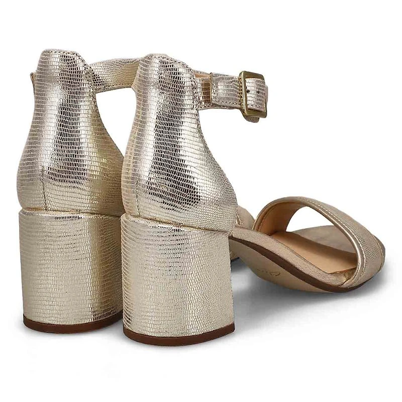 Sandale en cuir  talon haut EZORIA MAE, noir, fem