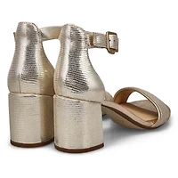 Sandale en cuir  talon haut EZORIA MAE, noir, fem