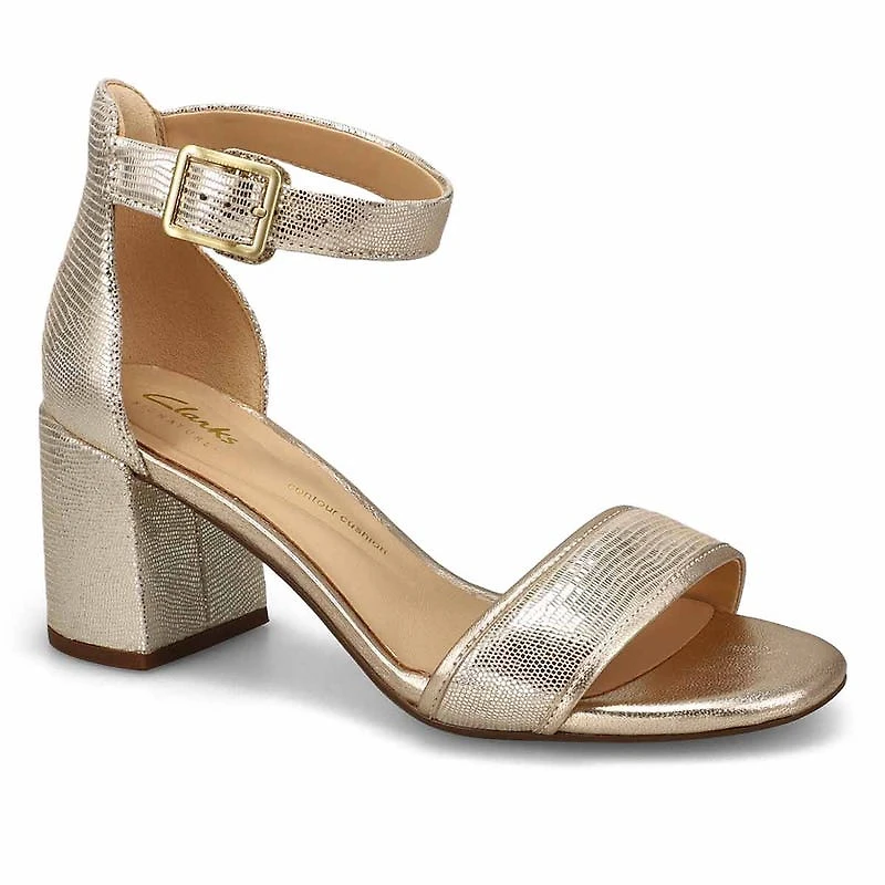 Sandale en cuir  talon haut EZORIA MAE, noir, fem