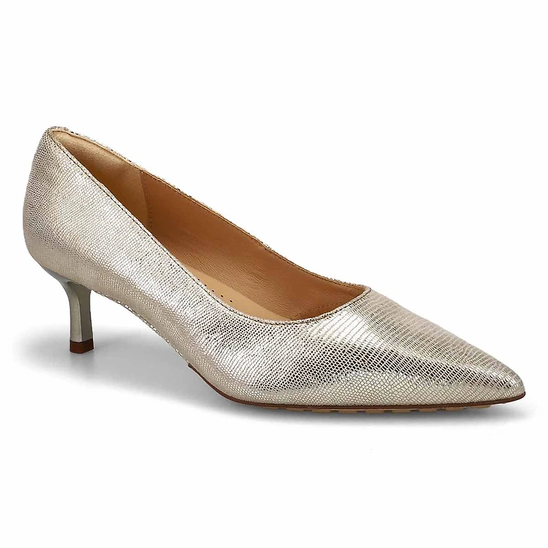 Escarpin en cuir ADELA COURT, noir, femmes