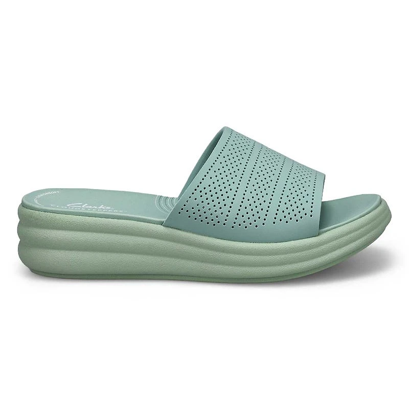 Women's Drift Twist Platform Slide Wide Sandal