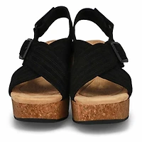 Women's  Nerisa West Casual Wedge Sandal - Black