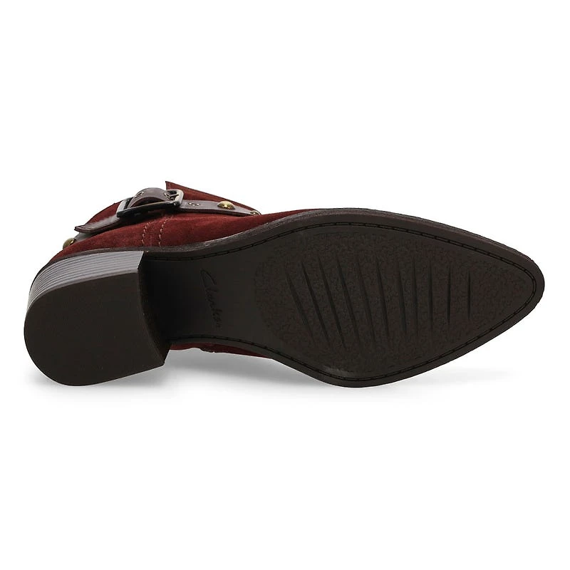 Women's Morzine Buckle Ankle Boot - Merlot