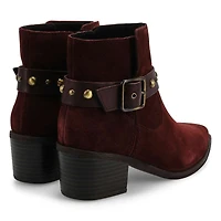 Women's Morzine Buckle Ankle Boot - Merlot