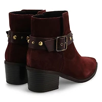 Women's Morzine Buckle Ankle Boot - Merlot