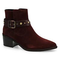 Women's Morzine Buckle Ankle Boot - Merlot