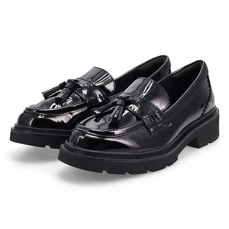 Women's Lauryl Tassel Patent Wide Dress Loafer - B