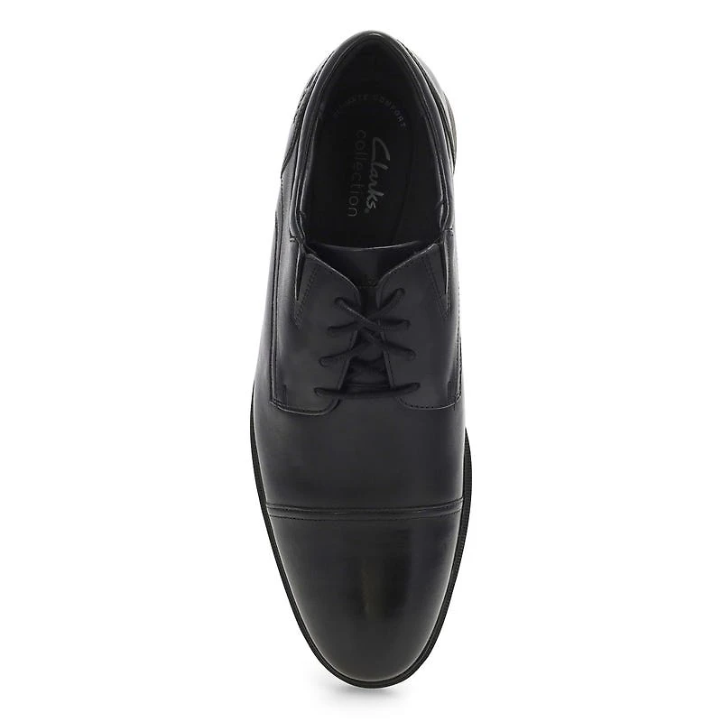 Men's Steadwell Cap Wide Dress Oxford  - Black