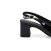 Sandale habillée FERNIE SLING, noir verni, femmes