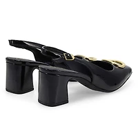 Women's Fernie Sling Dress Heel - Black Patent