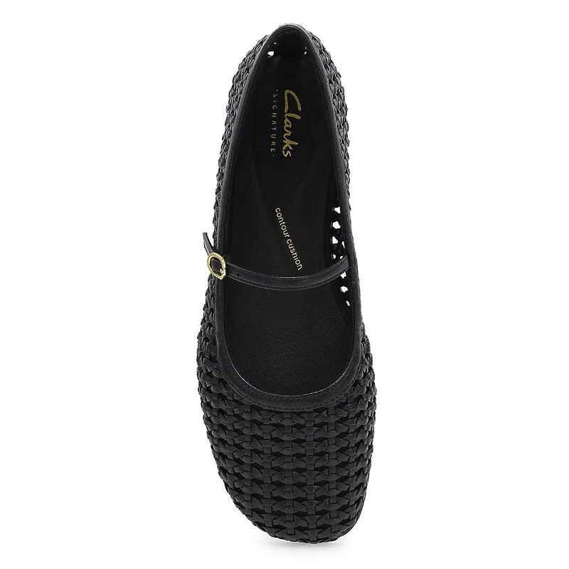 Women's Livia Sky Woven Maryjane Dress Flat