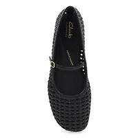 Women's Livia Sky Woven Maryjane Dress Flat