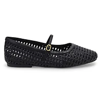 Women's Livia Sky Woven Maryjane Dress Flat