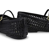 Women's Livia Sky Leather Maryjane Dress Flat