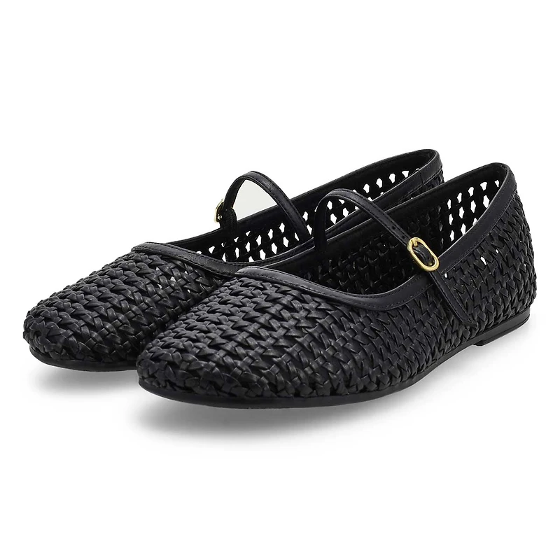 Women's Livia Sky Woven Maryjane Dress Flat