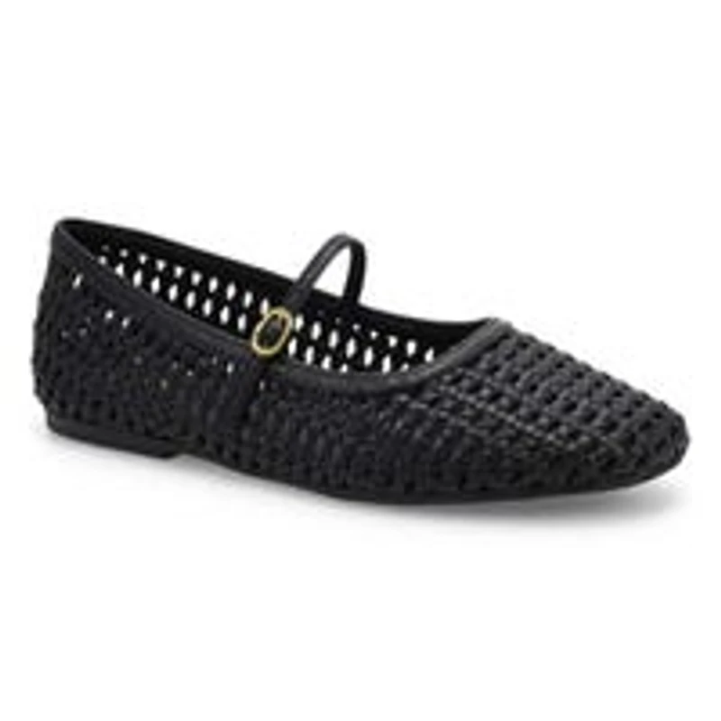 Mary Jane tissage souple LIVIA SKY, noir,