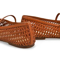 Mary Jane en cuir LIVIA SKY, tissage noir, femmes