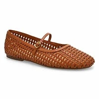 Women's  Livia Sky Woven Maryjane Dress Flat - Tan