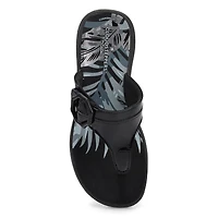 Women's Breeze Cove Thong Sandal - Black Patent