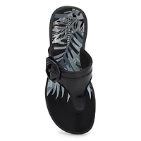 Women's Breeze Cove Thong Sandal - Black Patent