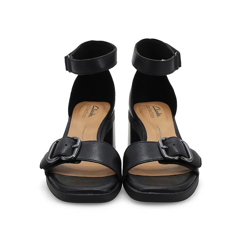 Women's Jaylan Dream Leather Heel Sandal - Black