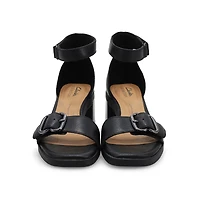 Women's  Jaylan Dream Leather Heel Sandal - Black