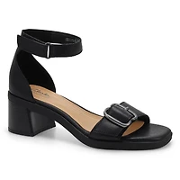 Sandale en cuir  talon JAYLAN DREAM, noir, femmes