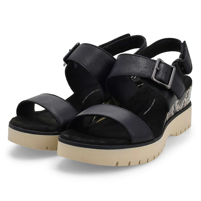 Women's Diaz Rose Platform Sandal - Black Combi