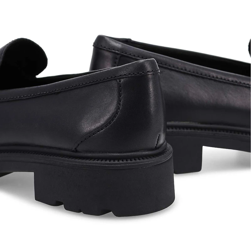 Women's Code L Step black dress loafer with a bloc