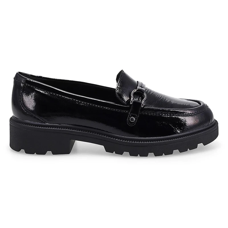 Women's  Code L Step Patent Dress Loafer - Black