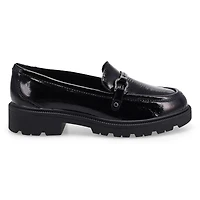 Women's  Code L Step Patent Dress Loafer - Black