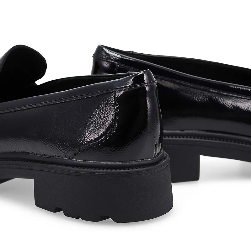 Women's  Code L Step Patent Dress Loafer - Black