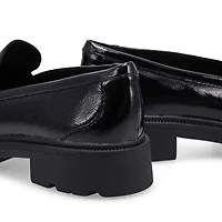 Women's  Code L Step Patent Dress Loafer - Black