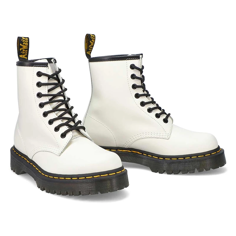 Botte en cuir à 8 œillets 1460 BEX, noir, femmes