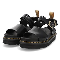 Women's Vegan Voss 2 Strap Casual Sandal - Black