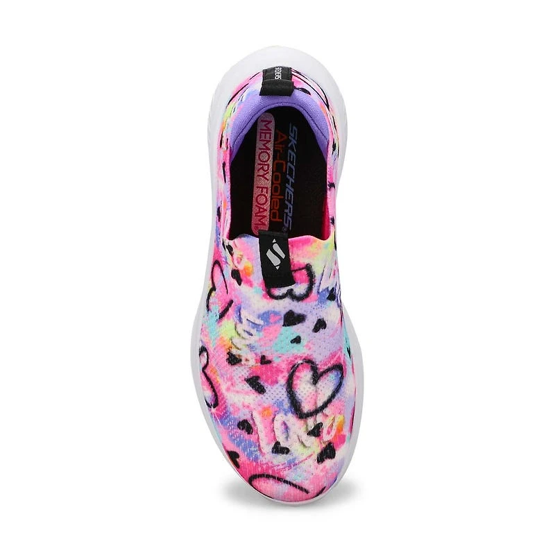 Girls'  Ultra Flex 3.0 Graffiti Rush Sneaker - Mul
