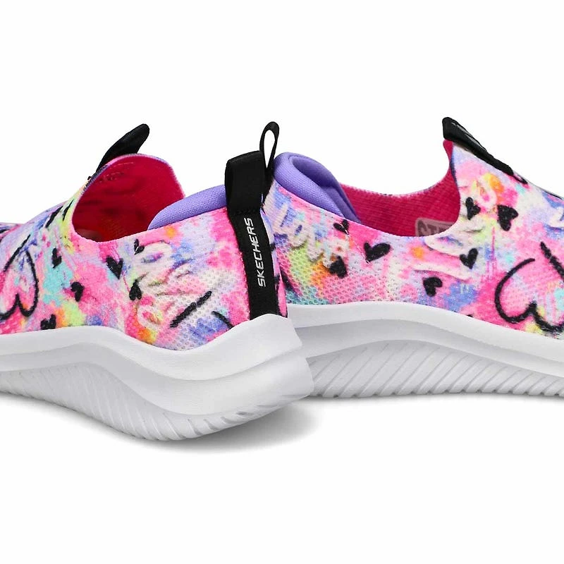 Girls'  Ultra Flex 3.0 Graffiti Rush Sneaker - Mul