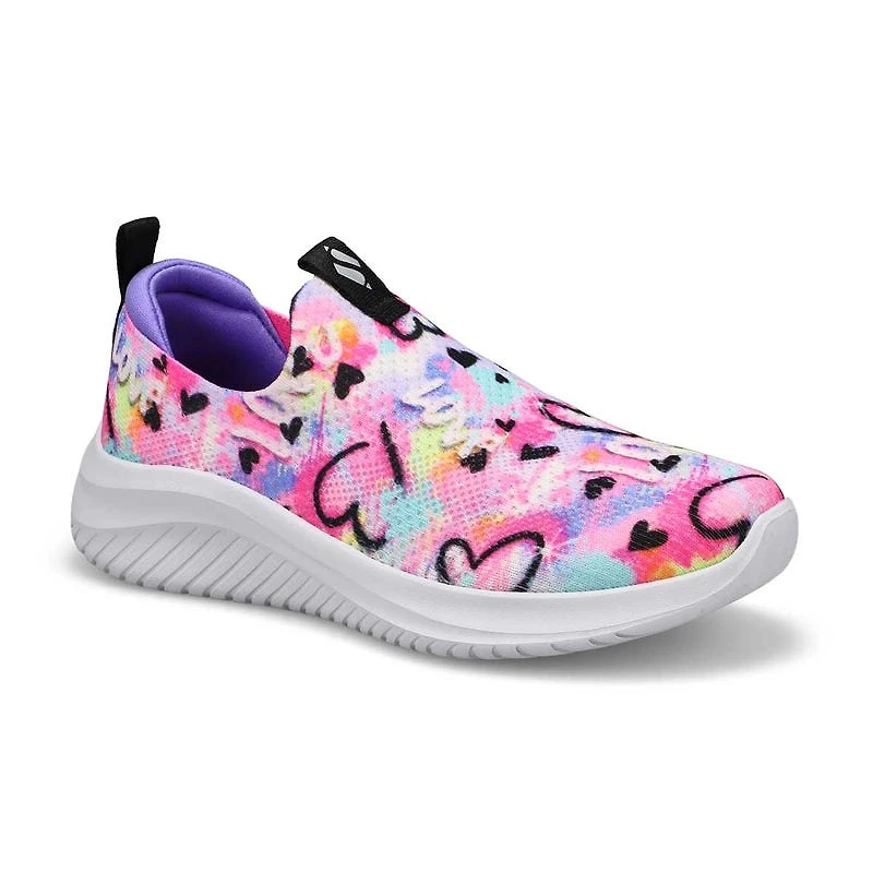 Girls'  Ultra Flex 3.0 Graffiti Rush Sneaker - Mul