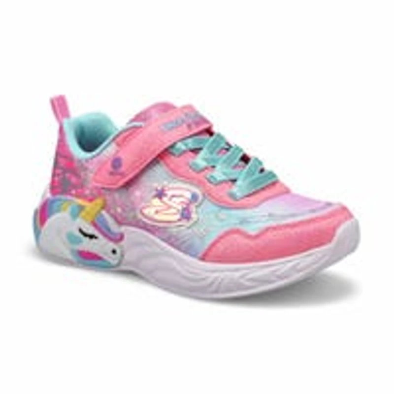 Girls' Unicorn Dreams Sneaker - Pink/Turquoise