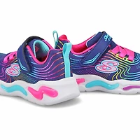 Infants' G S Lights Wavy Beams Sneaker - Navy/Mult