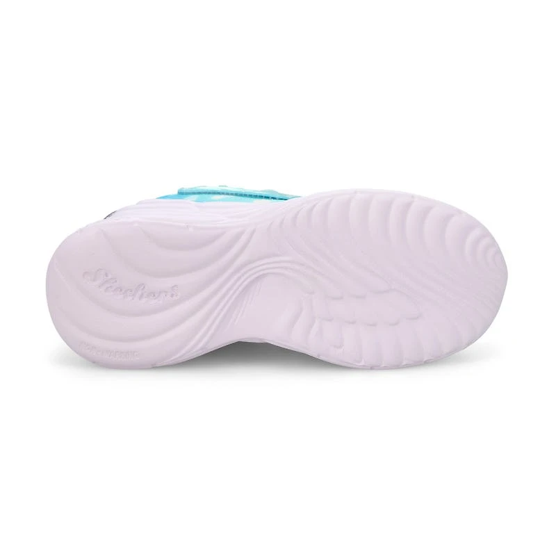 Girls'  Dream Racer Wing Brites Sneaker - Silver/L