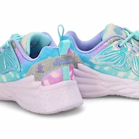 Girls'  Dream Racer Wing Brites Sneaker - Silver/L