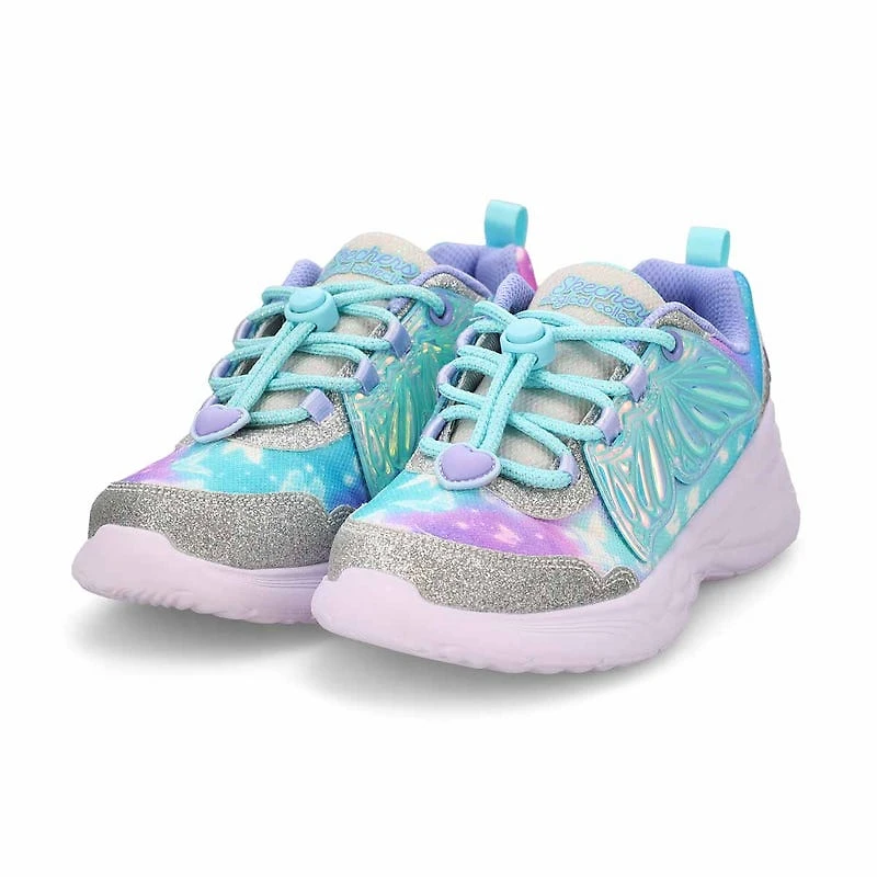 Girls'  Dream Racer Wing Brites Sneaker - Silver/L