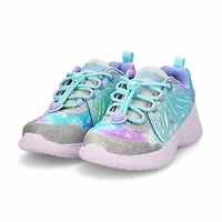Girls'  Dream Racer Wing Brites Sneaker - Silver/L
