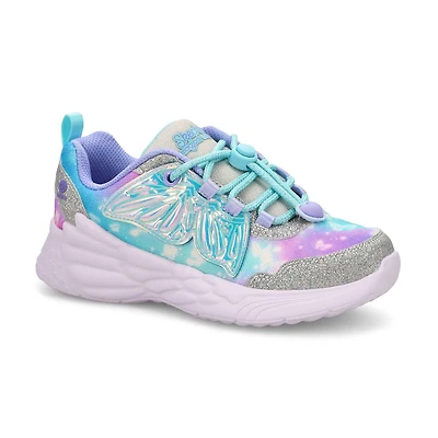 Girls'  Dream Racer Wing Brites Sneaker - Silver/L