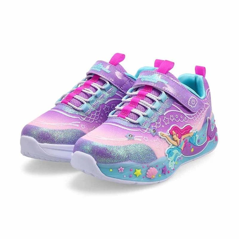 Girls' Mermaid Dreams Light Up Sneaker - Lavender