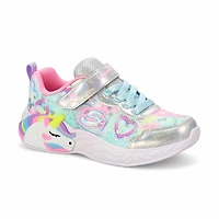 Girls'  Unicorn Dreams Sneaker - Silver/Multi