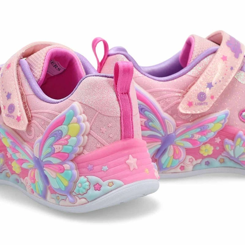 Girls' Butterfly Bliss Sneaker - Light Pink/Multi
