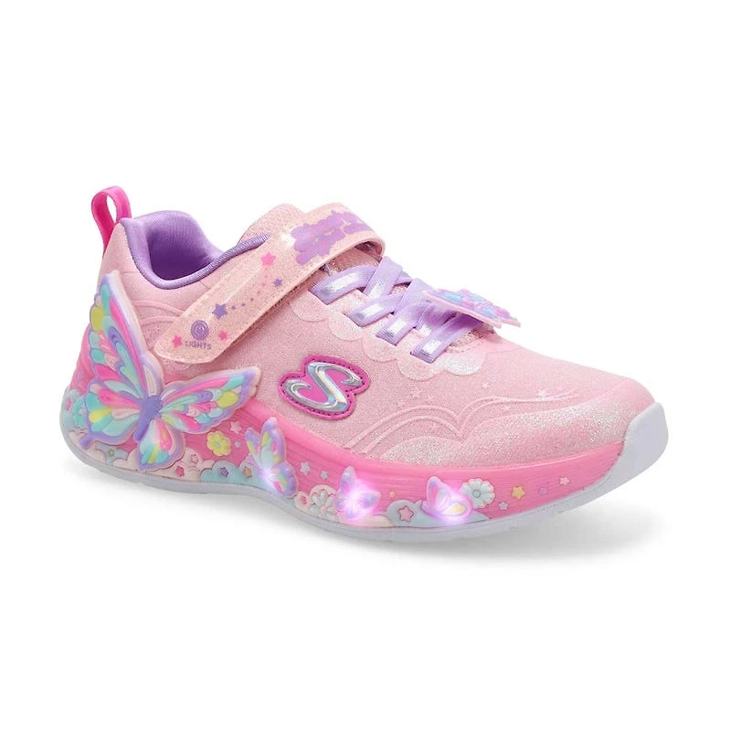 Girls' Butterfly Bliss Sneaker - Light Pink/Multi